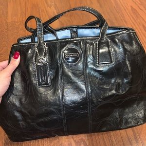 Black coach purse